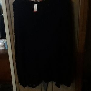 No boundaries large black sweater